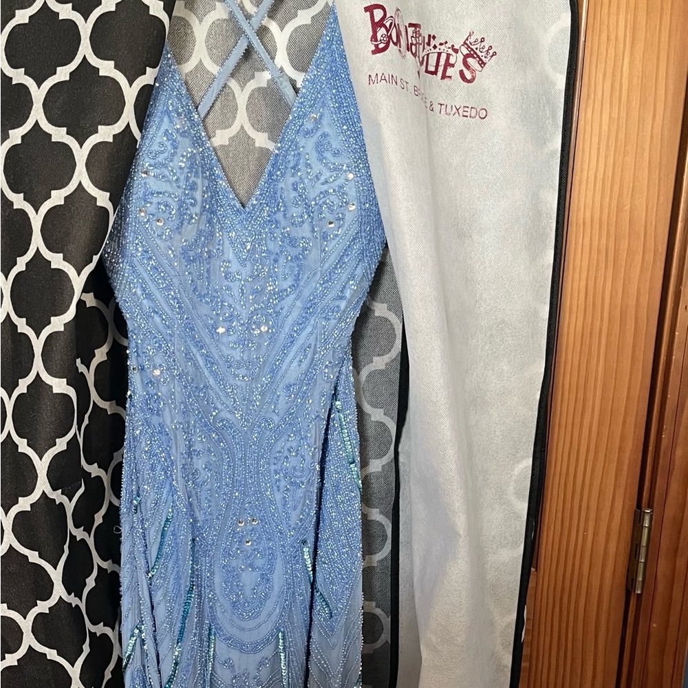 Prom dress for sale size 2 periwinkle Scala brand